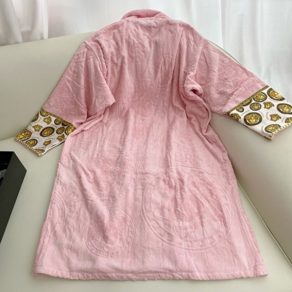 Versace Pink Long Bathrobe - Picture 2 of 7
